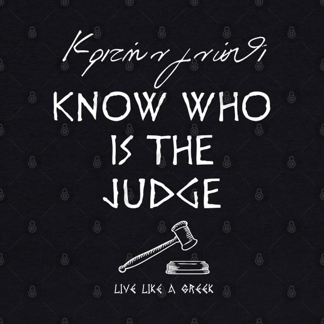 Know who is the judge and live better life ,apparel hoodie sticker coffee mug gift for everyone by district28